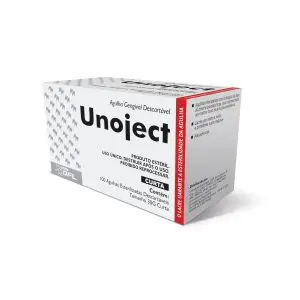 Agulha Gengival Unoject Curta 30g 0,3x25mm c/100 - DFL